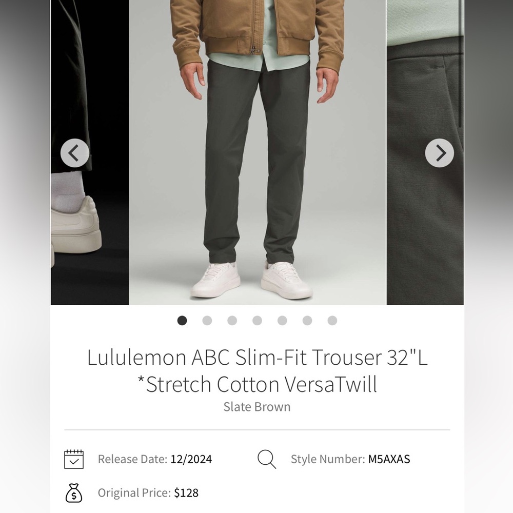 Lululemon ABC Slim Fit Trousers